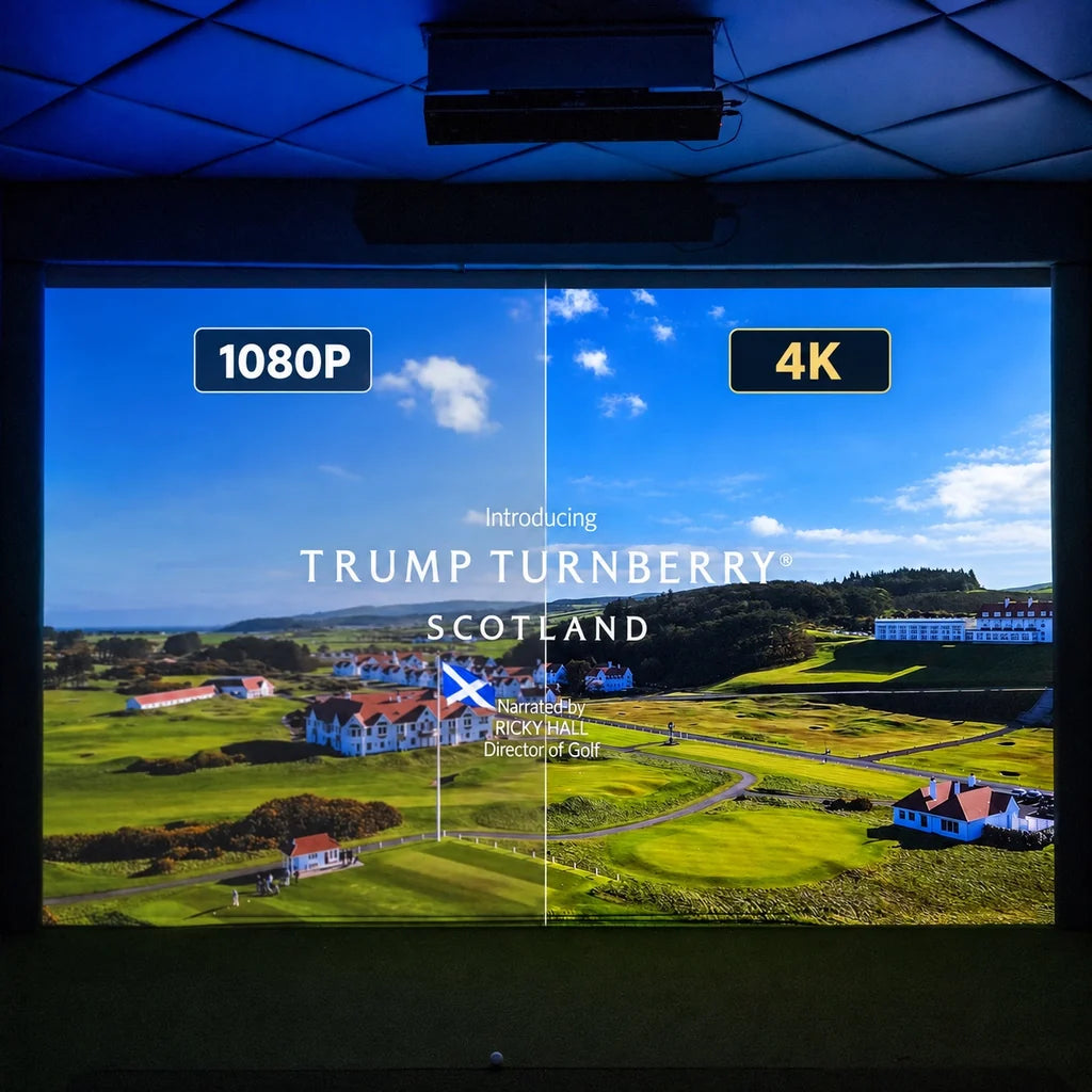 Golfbays Pro+ Golf Simulator Impact Screen 4K Grey