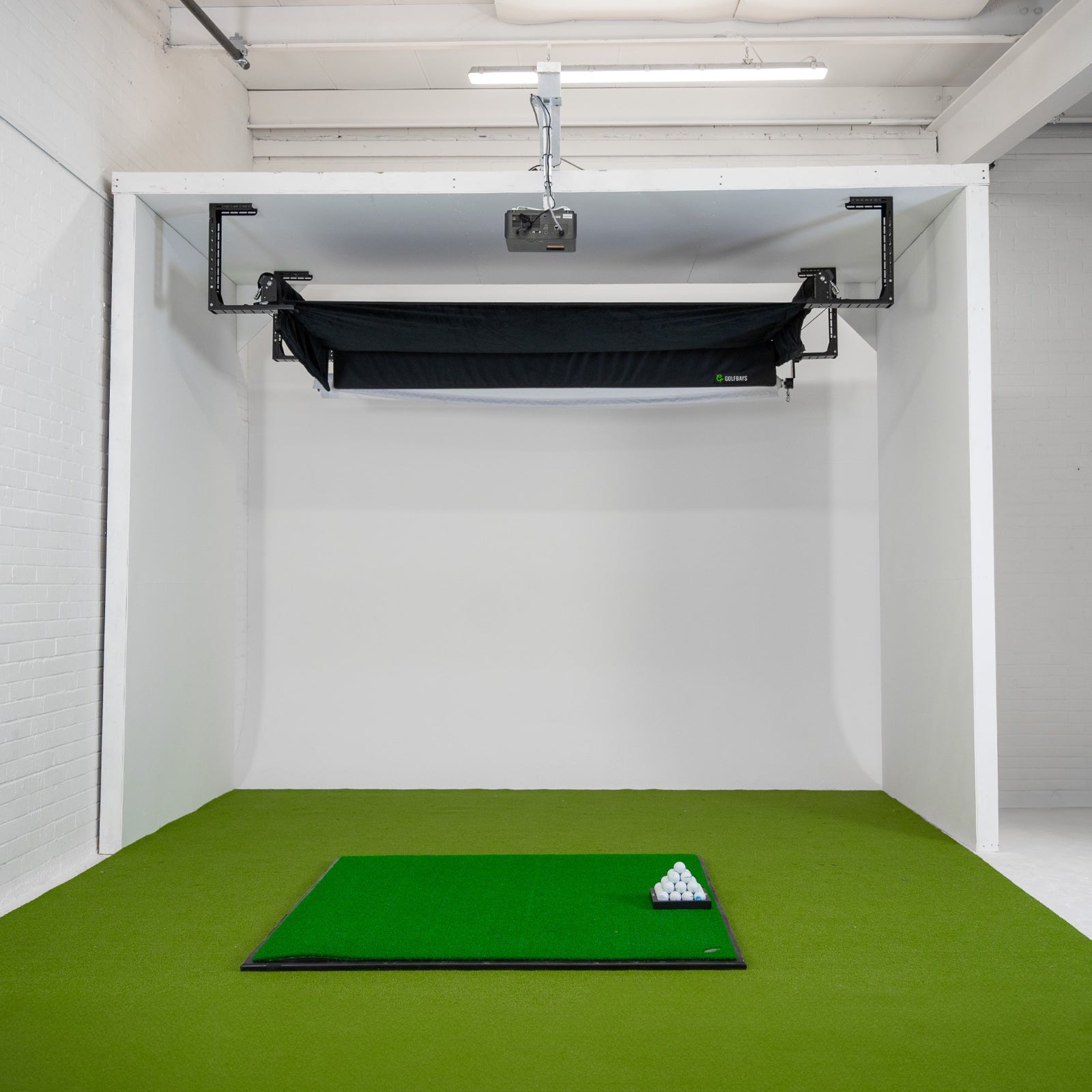 Golfbays Retractable Simbox Golf Simulator Enclosure - W 12