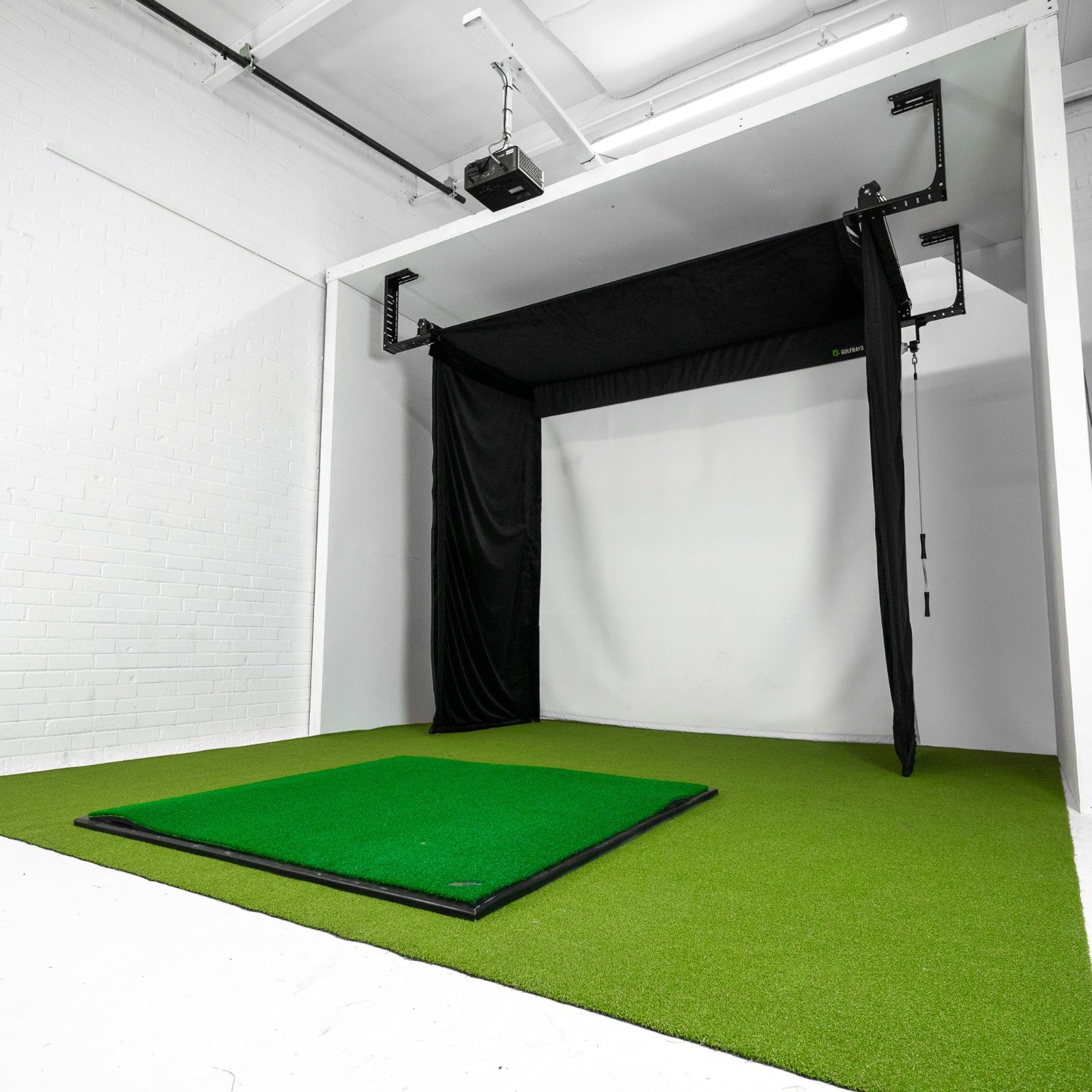 Golfbays Retractable Simbox Golf Simulator Enclosure - W 12