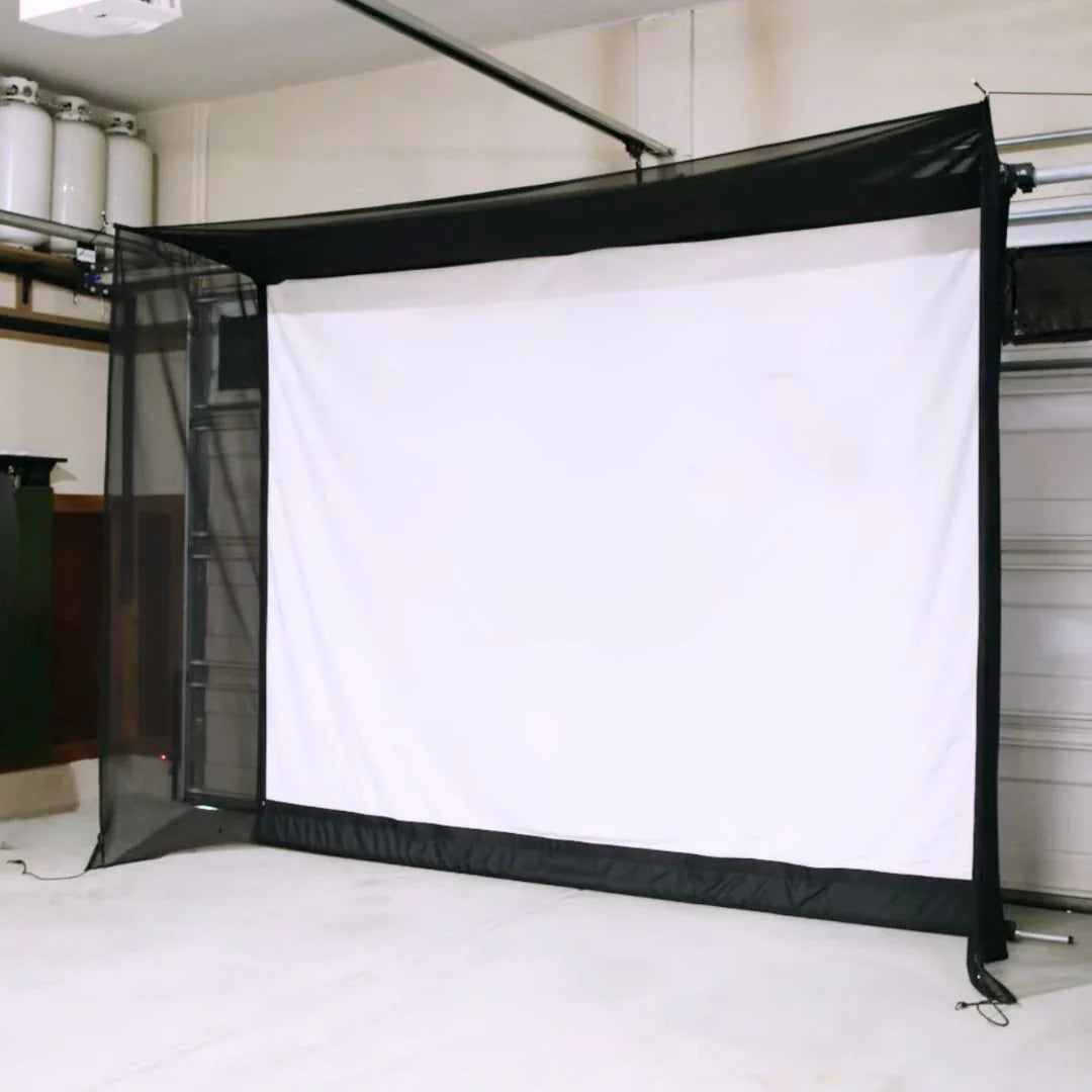 Goick Screen Modular G-Trak Retractable Golf Simulator Screen